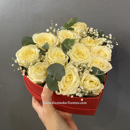 Box of roses "Beloved´s Heart"